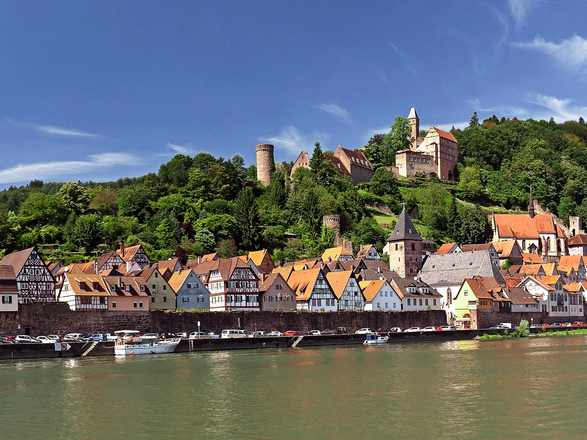 Fahrt Hirschhorn 01 &bull; Weisse Flotte Rhein-Neckar